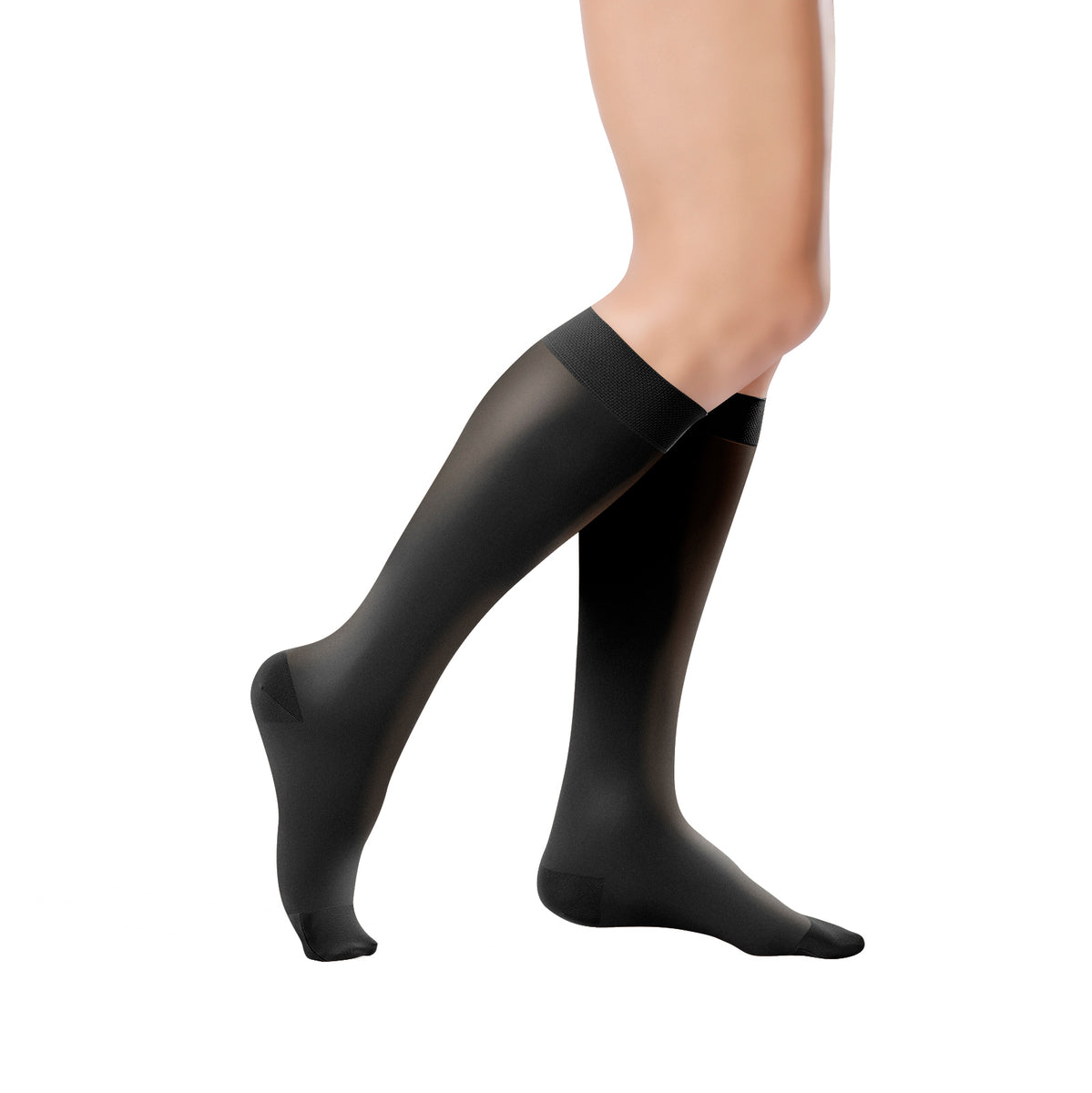 Scholl Softgrip Light Support Class I Compression Stockings-Below The Knee,  Closed Toe-Class 1 Compression Stockings for Women-Black-Available in  Various Sizes, Stockings for Travel, Varicose Veins : : Health  & Personal Care